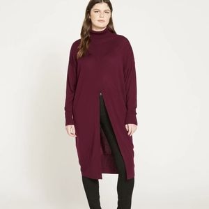 Universal Standard Sweater Tunic - Burgundy, Size Large